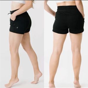 Zyia Active Canyon Shorts Black Athletic Drawstring Elastic Waist Women’s XS